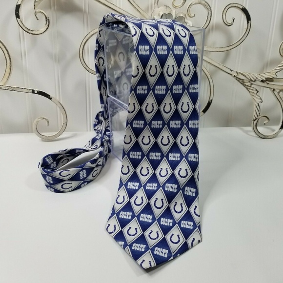 Indianapolis Colts 100% Silk Necktie F16-0266P - Picture 1 of 5